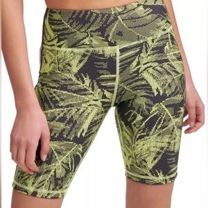 NWOT DKNY Palm Print Biker Shorts size Medium